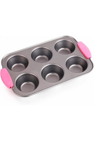 Generic Home Smart Stainless Steel Muffin Pan Tin for Baking, 6-Cup Metal Cup...