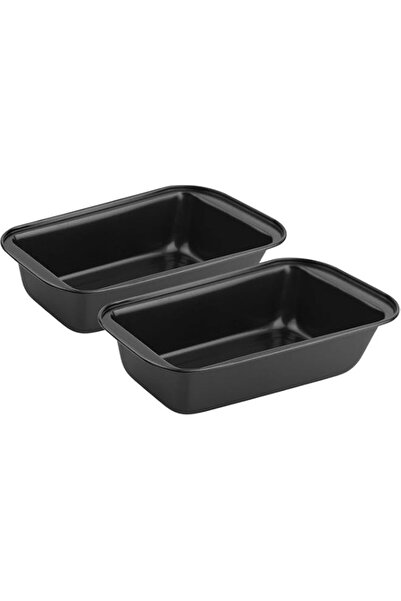 Generic 2 Pcs Rectangle Nonstick Bread Baking Dishes, Aluminized Steel Loaf P...