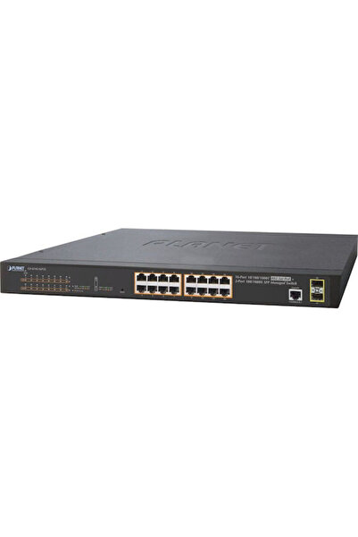 Planet GS-4210-16P2S Διαχειριζόμενος διακόπτης L2 PoE+ με 16 θύρες Ethernet G...