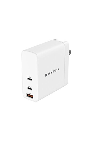 Hyper Ασύρματος φορτιστής με θύρα USB-A και 2 θύρες USB-C 140W Λευκός