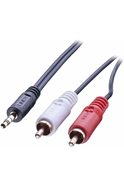 LİNDY Καλώδιο Ήχου 3.5mm Αρσενικό σε RCA Αρσενικό, Μπλε, 10μ