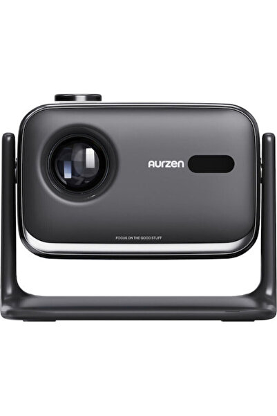 AURZEN Μίνι Προβολέας Boom LCD Full HD με Λάμπα LED και Ενσωματωμένα Ηχεία AU...