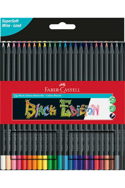 Faber Castell Φάμπερ-Καστέλ Σετ Χρωματιστών Μολυβιών Μαύρη Έκδοση, Συσκευασία...