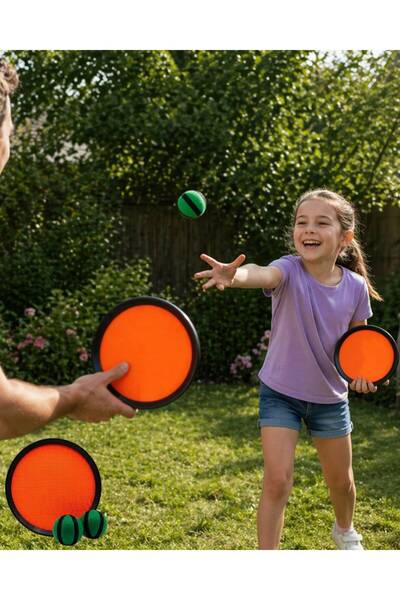 pınaxar Children's Play Set Velcro Ball Catch the Horse Fun Sports Toy