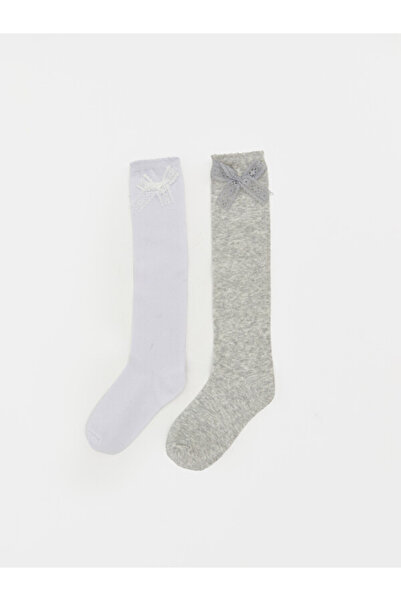 LC Waikiki Sparkling Choices by Shining Store Girls' Knee High Socks with Bow...
