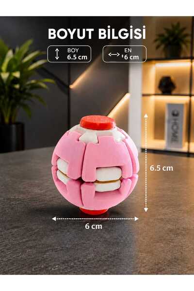 Generic Brand Spinner Ball with Ball Bearing Rotating Viral Stress Ball Spin Stress Ball Stress Relief Ball -Pink Color-