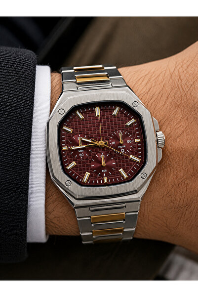 Weluxa Men's Wristwatch Combination Set Stylish and Modern Design with Gift Box