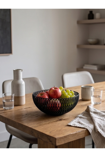 Nokta Lab Modern Spiral Tasarım Dekoratif Meyve Sepeti