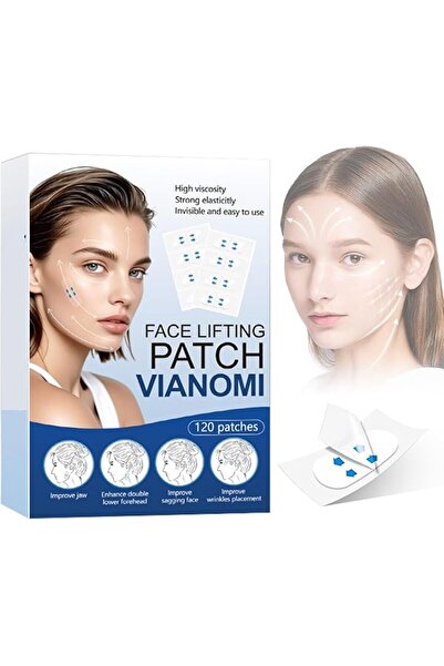 KASTWAVE 120PCS Invisible Face & Neck Lift Tape Kit - V-Shaped Tape with Stri...