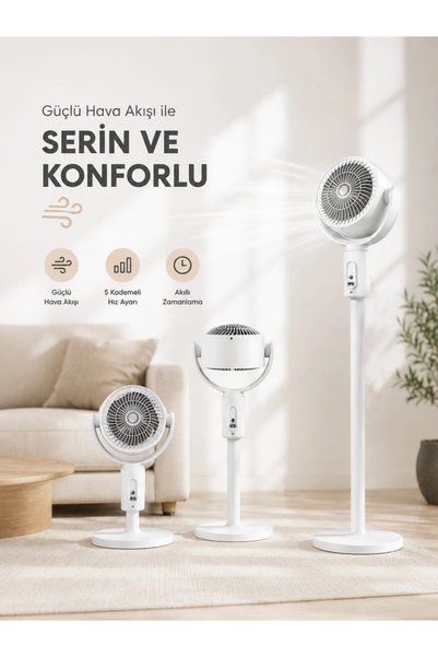 Eco Lounge Sessiz Çalışma Özelliğiyle Rahat Kullanım Sunan Dikey Vantilatör