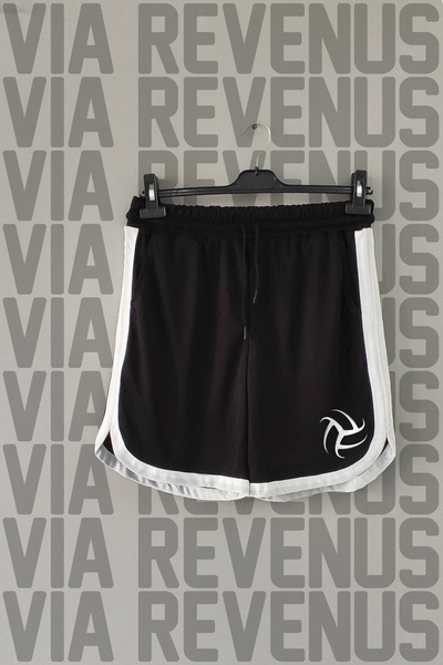 Vordevia Volleyball Printed Jersey Sports Training Shorts with Piping Detail