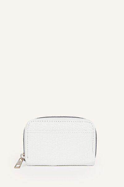 DeFacto Women's Textured Zippered Coin Purse H0616Axns