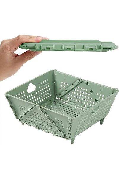 GENERAL Foldable Kitchen Colander and Strainer, Collapsible Plastic Drain Bas...