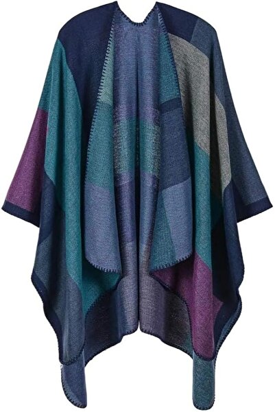 GENERAL Women's Shawl Wraps Open Front Poncho, Oversized Blanket Cape Cardiga...
