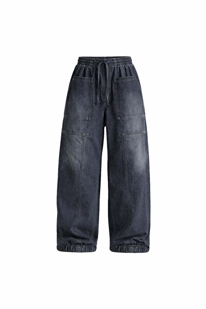 #vdr viadellerose Dark Blue Denim Jogger Pants 19002