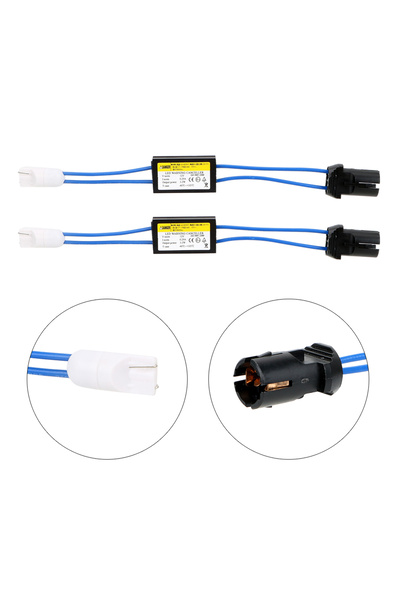 Choice T10 12V Warning Canceller Decoder 2Pcs Car Lights NO Error Canbus Cabl...