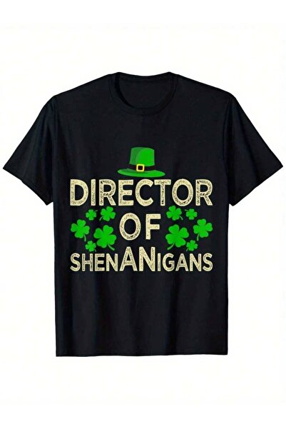 k222 St. Patrick's Day Director Of Shenanigans T-Shirt – Funny Green Leprecha...