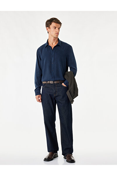 Koton Regular Fit Long Sleeve Classic Collar Buttoned Shirt