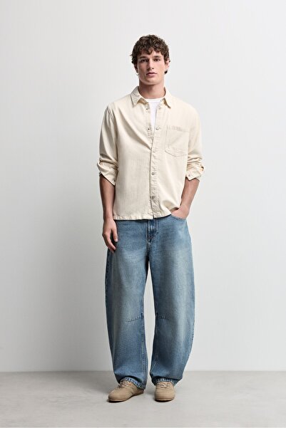 LEFTIES Kemerli barrel jean