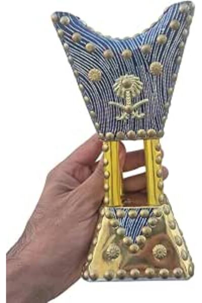 FWM WOODEN Premium Mabkhara, Handcrafted Metallic Incense Burner, with Royal ...