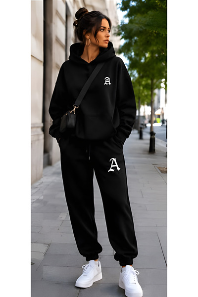 EFFRENATU Unisex Character Hooded Sweatshirt Set - Face and All-Over Surface ...