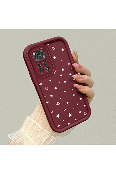CHICASELUX Redmi Note 11/Note 11S Uyumlu Şık Yıldız Fiyonk Desenli Kılıf, Esn...