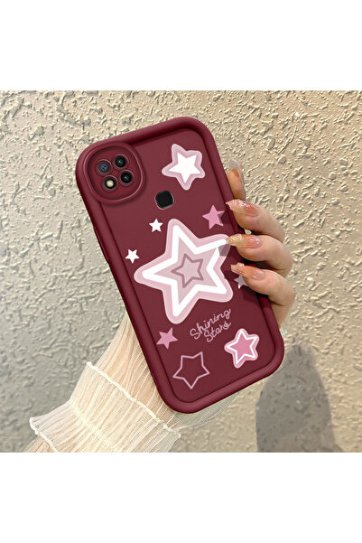 CHICASELUX Redmi 9C/10A Uyumlu Moda Parlak Yıldız Temalı Kılıf, Çizilmelere D...