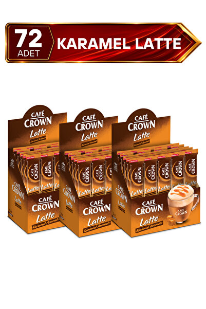 Cafe Crown 72 Adet Karamel Latte 17g ( 3 Kutu x 24 Adet )