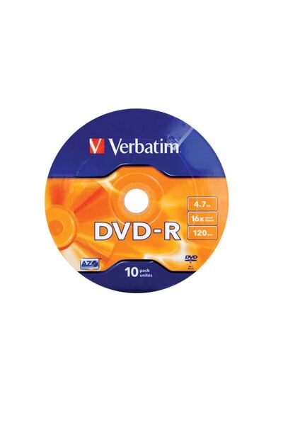 Verbatim DVD-R VERBATIM, 4.7GB, VITEZA 16X, WAGON, SPINDLE 10 BUC, "43729"