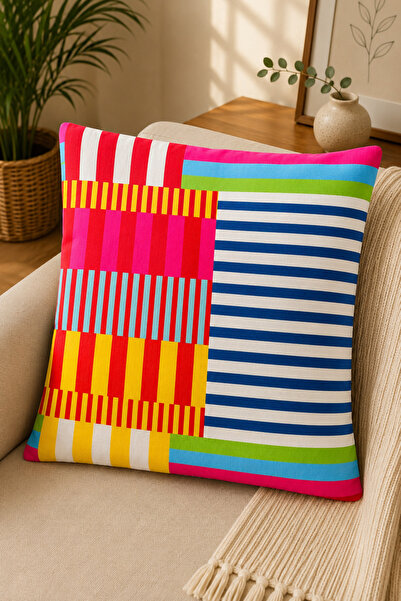SEVMİŞ HOME Digital Printed Decorative Throw Pillow Cover 43X43 cm – Modern P...