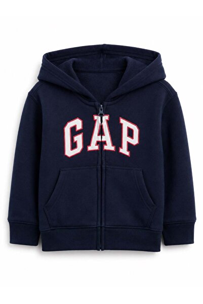 GAP Kids جاكيت بقلنسوة بجيب الكنغر من Gap للفتيات الصغيرات، مقاس عادي، من 0 إ...