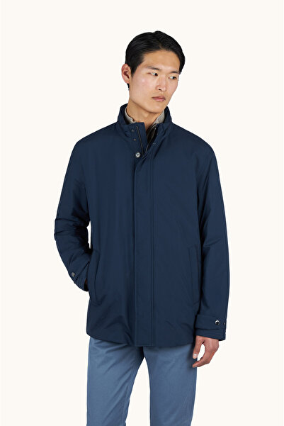 PAUL&SHARK Men's Regular Cut Waterproof Breathable Fabric Concealable Hooded ...