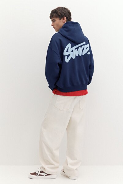 Pull & Bear STWD boxy kapüşonlu sweatshirt