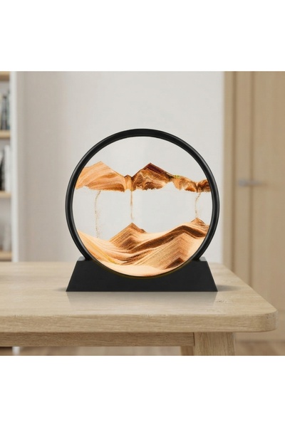 DeaL Obiect decorativ rotativ cu efect de nisip 3D — Design elegant pentru ca...