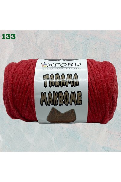 Oxford İplik Tarama Macrame 5 mm - 133 Flag Red