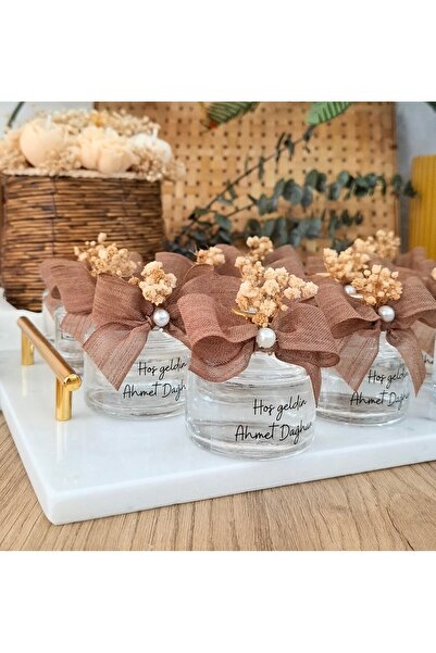 Silindir Şişe Kolonya Hediyelik. Söz, Nişan, Nikah, Baby Shower Hediyeliği (15 Adet)