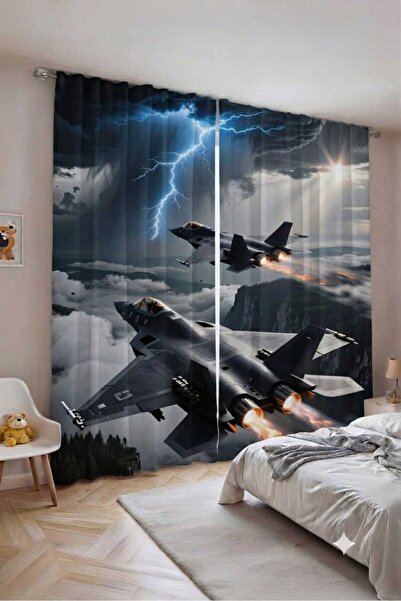 Elmas Dizayn Custom Design Luxury Organic Cotton Double Wing Background Curta...