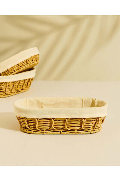 REDTAG Brown Oval Basket with Fabric