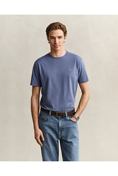 Gant Erkek Mavi Regular Fit T-Shirt