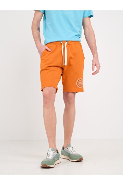 Lee Cooper - Bermude barbat sport de culoare uniforma cu logo