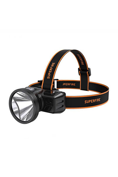 SUPERFIRE Lanternă frontală de 160Lm pentru drumeții nocturne, cu USB și rezi...