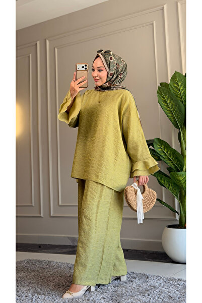 Suede Style 6579 - طقم نسائي أنيق ومريح من قماش أوليفيا جاكار الناعم من الفيسكوز