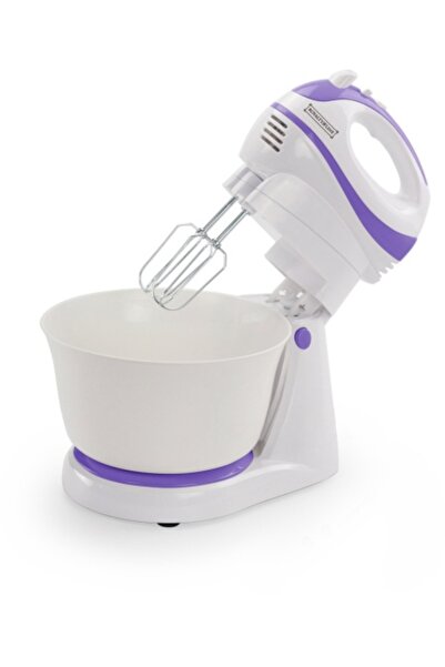 Royalty Line Mixer cu bol Mixer de mână 2 în 1 cu bătători și cârlige pentru ...