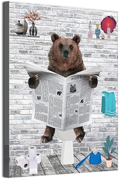 OtherMax Tablou de Perete Poster Urs Amuzant Fără Ramă Decorativ 50x70 cm — d...