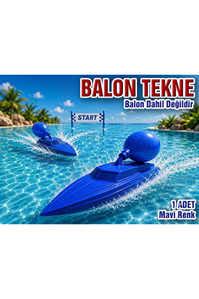 Plankton Tasarım Balon Tekne, Motorsuz, Suda Giden Tekne, 3D