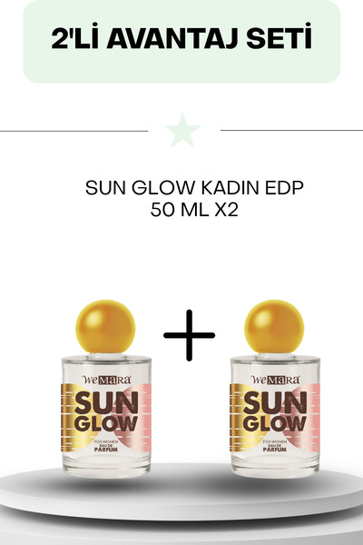 WeMara Sun Glow Kadın EDP 50 ML x2