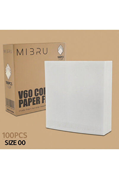 MIBRU V60 Pour Over Coffee Maker Set Size 00, Glass Coffee Dripper & 360ml Server, Manual Drip Coffee Brewer, Pour Over Coffee Kit with Filter Papers, Specialty Coffee Set for 1-2 Cups