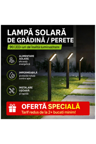 OEM Lampă solară pentru grădină, 90 LED, 3 moduri, IP65
