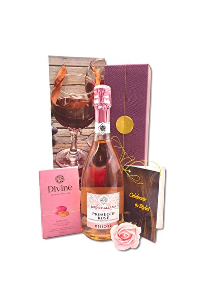 CADOURI PREMIUM Cadou personalizat 82 ani cu prosecco rose Montelliana,migdal...