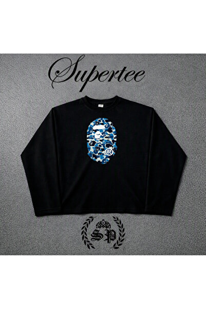 StartMore Σειρά Μακρυμάνικων Μπλουζών Bape City Vintage Y2K Μακρυμάνικο Μπλου...